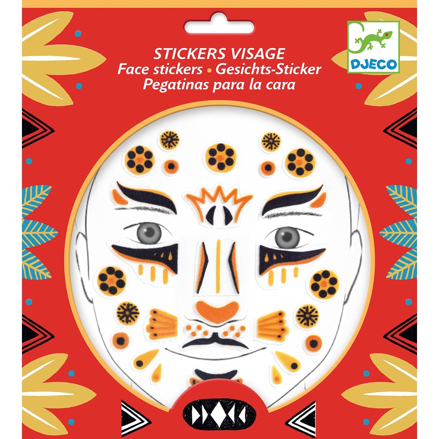 Arc dekoráló matrica - Leopárd - Leopard - 0