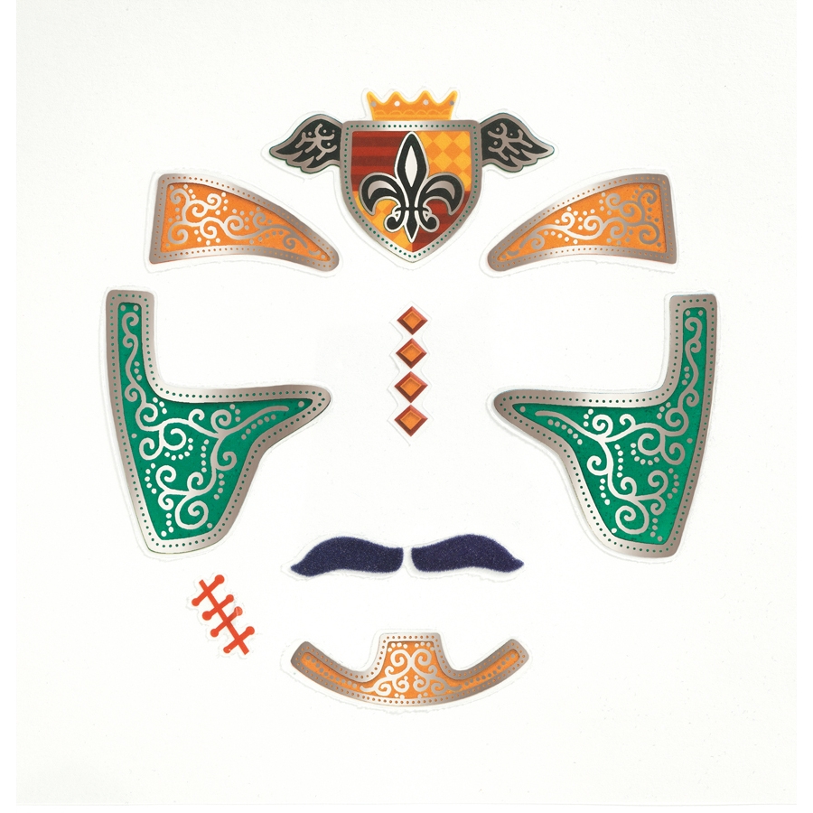 Arc dekoráló matrica - Lovag - Knight - 1