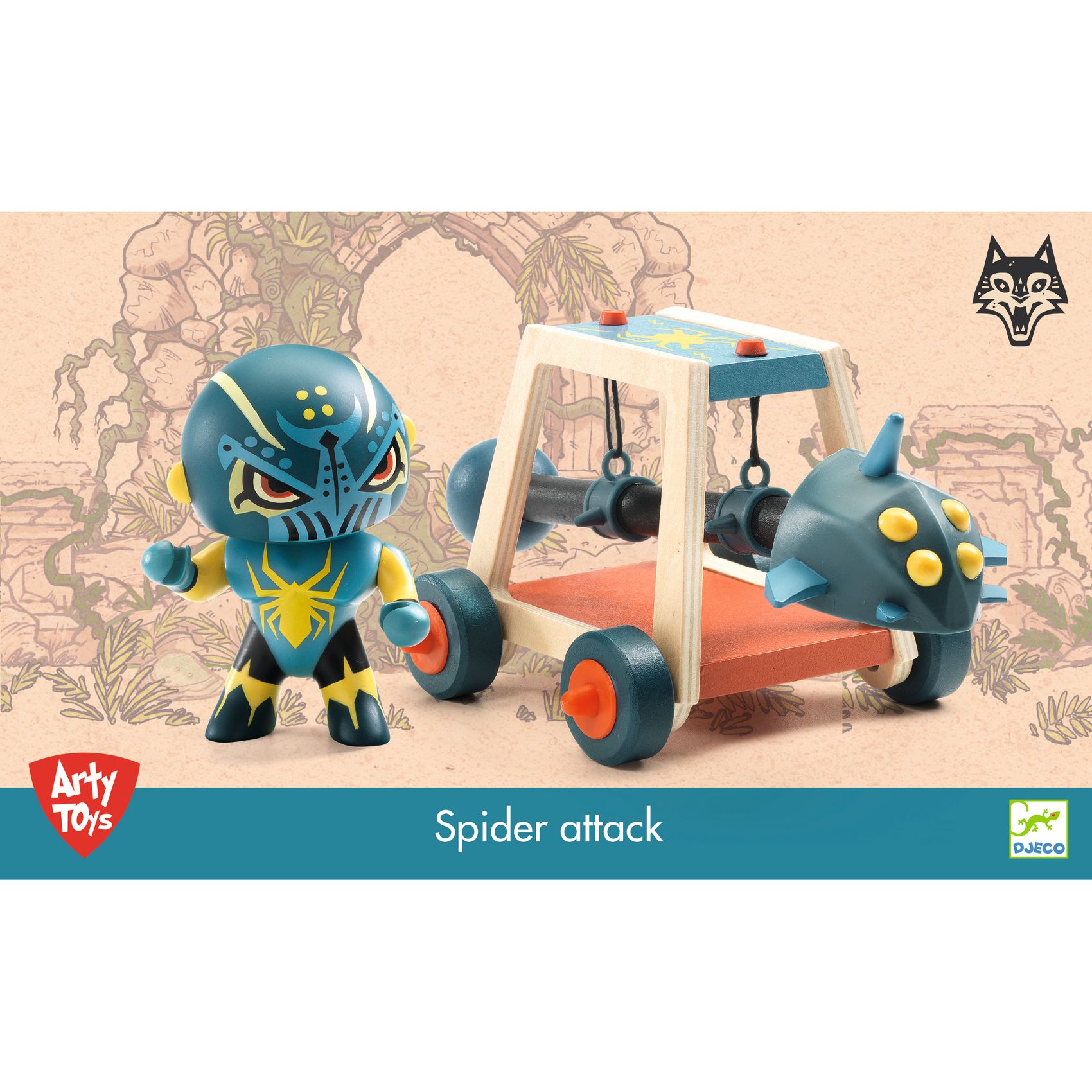 Arty Toys - Lovag - Pókharcos faltörő kossal - Spider attak - 7