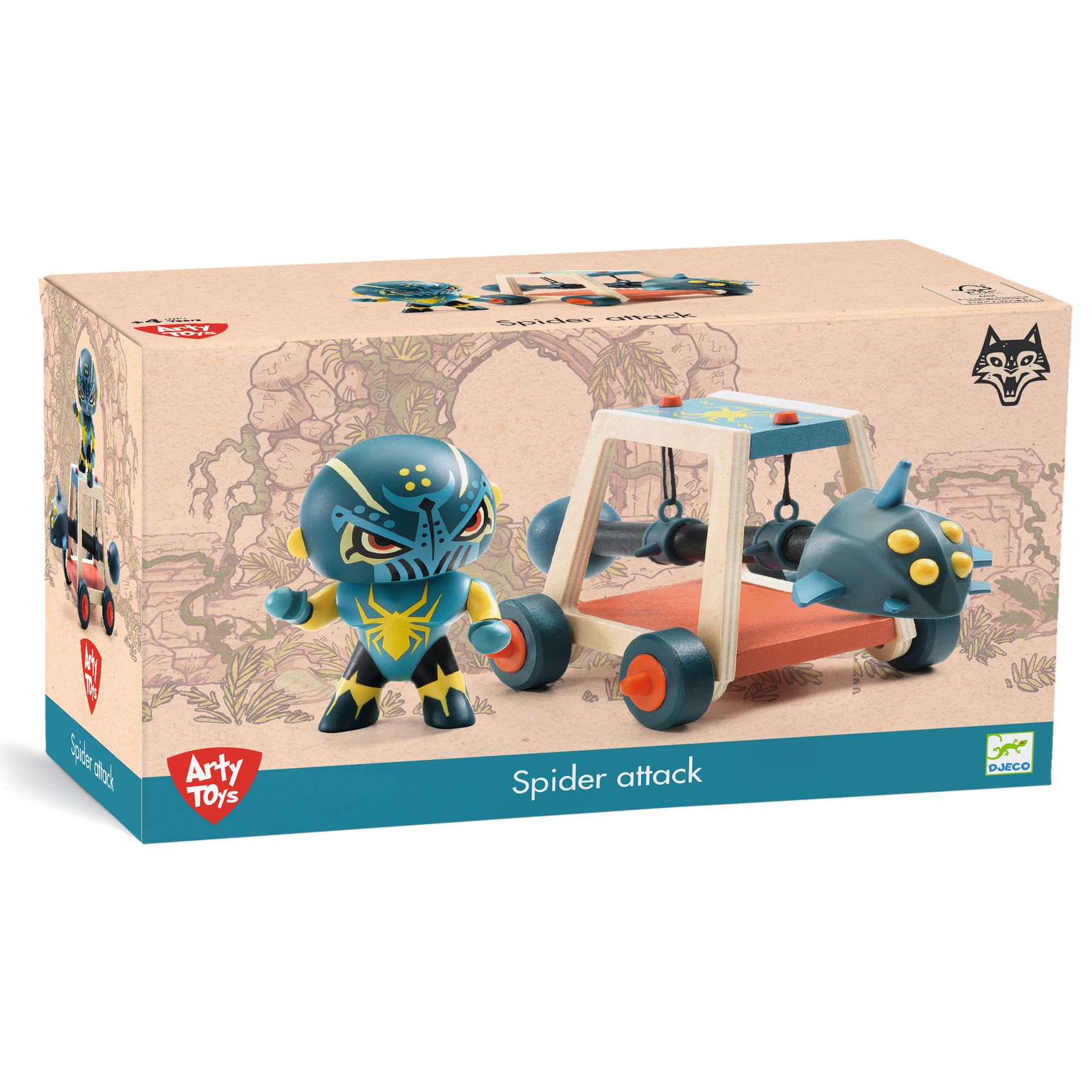 Arty Toys - Lovag - Pókharcos faltörő kossal - Spider attak - 4