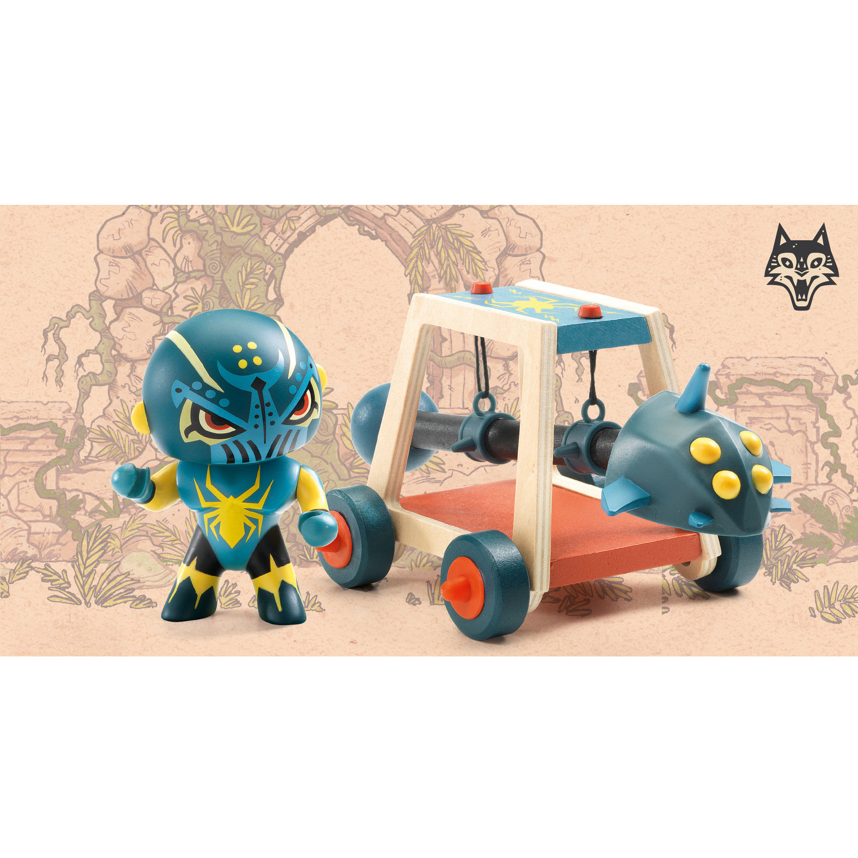 Arty Toys - Lovag - Pókharcos faltörő kossal - Spider attak - 6