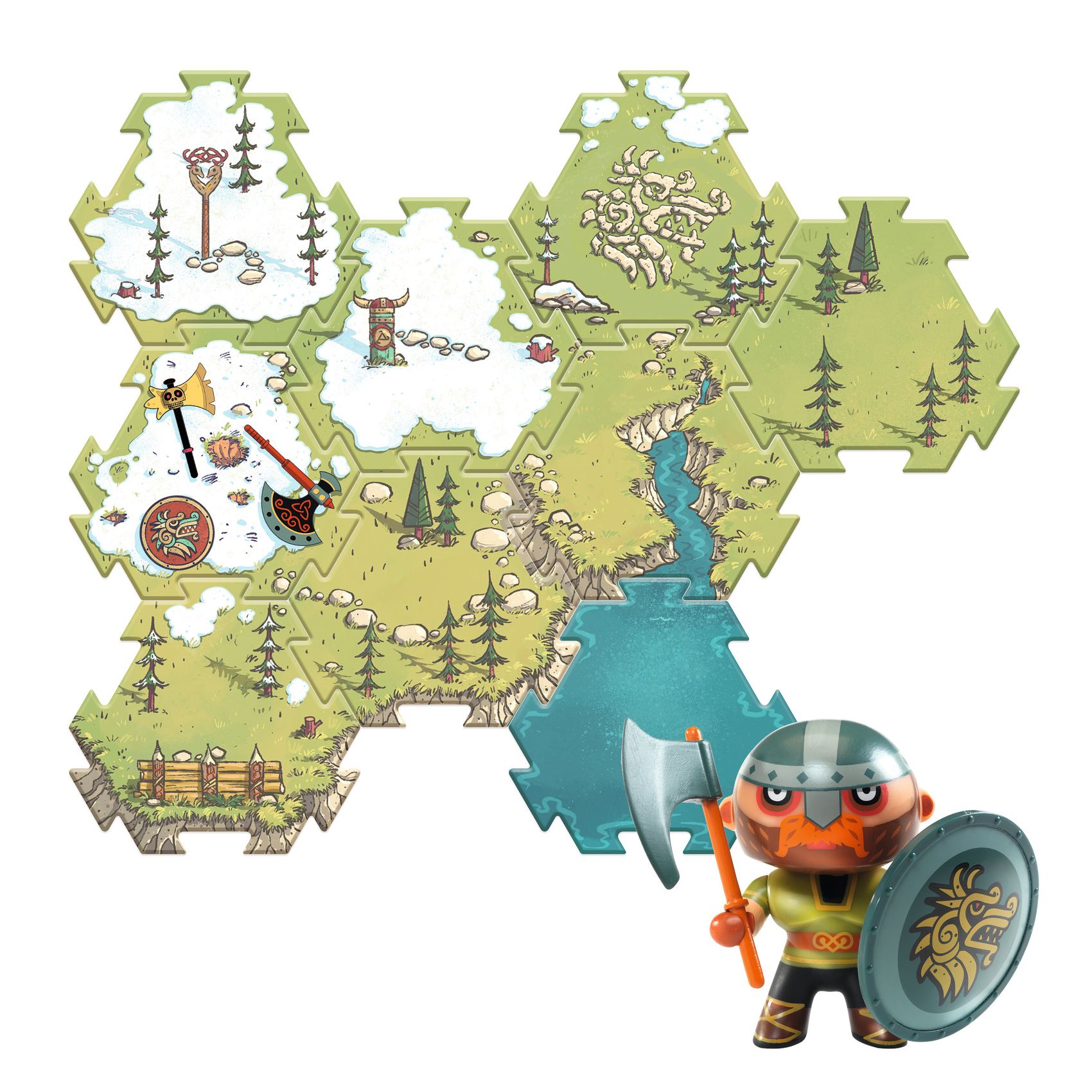 Arty Toys Óriás puzzle - Barbárok birodalma, 15-db-os - Puzzl’Up Alric Barbarious - 0