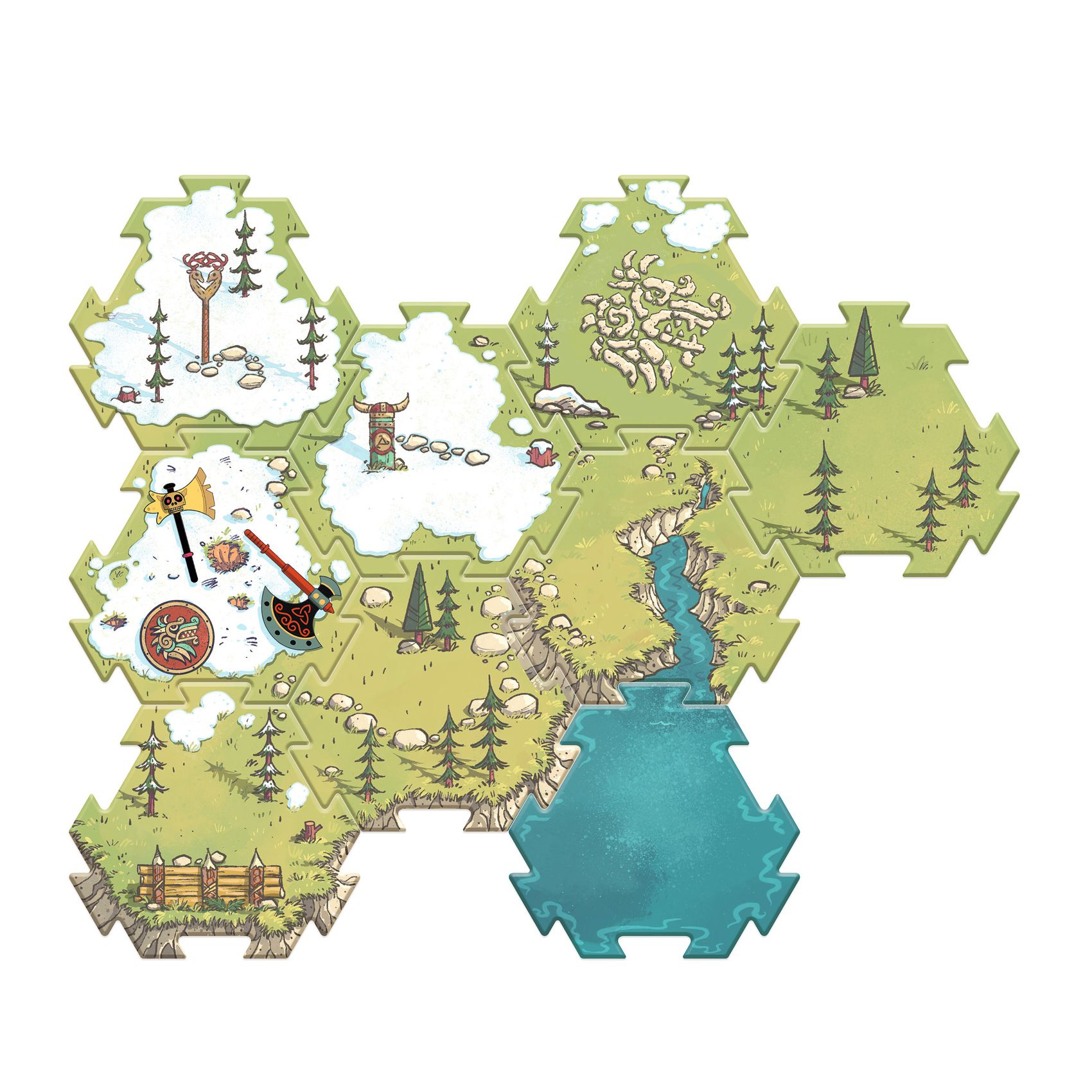 Arty Toys Óriás puzzle - Barbárok birodalma, 15-db-os - Puzzl’Up Alric Barbarious - 3