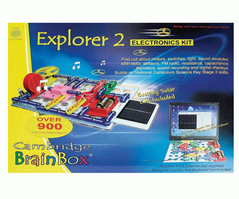 Brainbox Elektronika - Felfedező készlet - Explorer 2 - 0