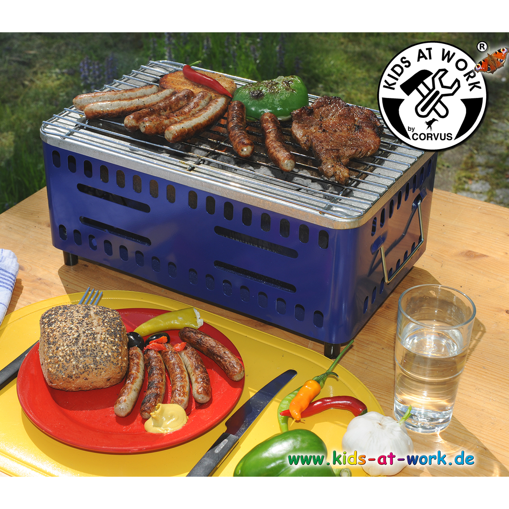 BBQ - Faszenes grill, mini - 0