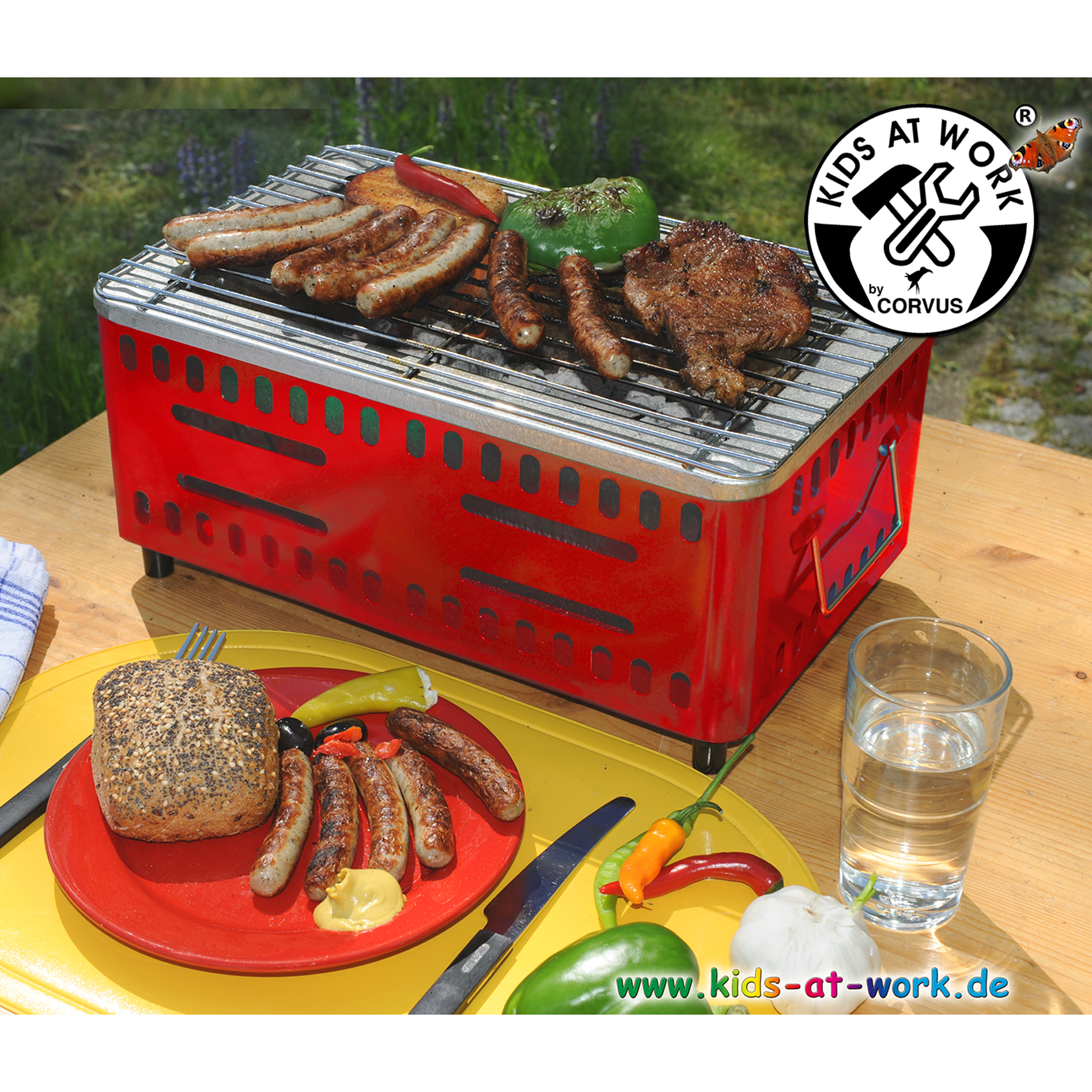 BBQ - Faszenes grill, mini - 1