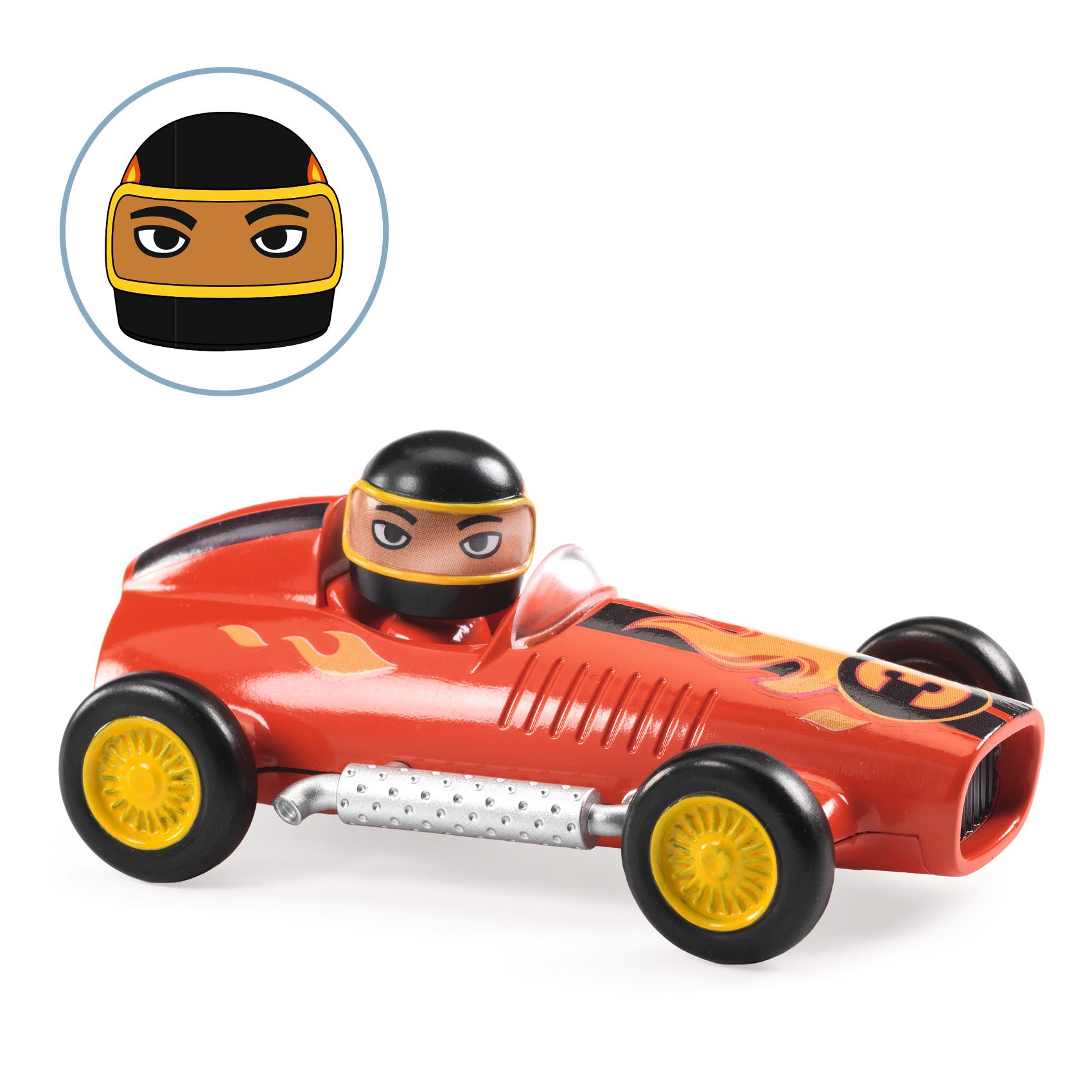 CRAZY MOTORS játékautó - Vörös láng - Red Super Speed - 2