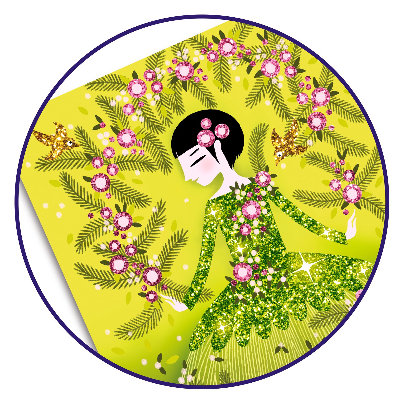 Csillámkép készítés - Csillogó ruhák - Glitter dresses - 3