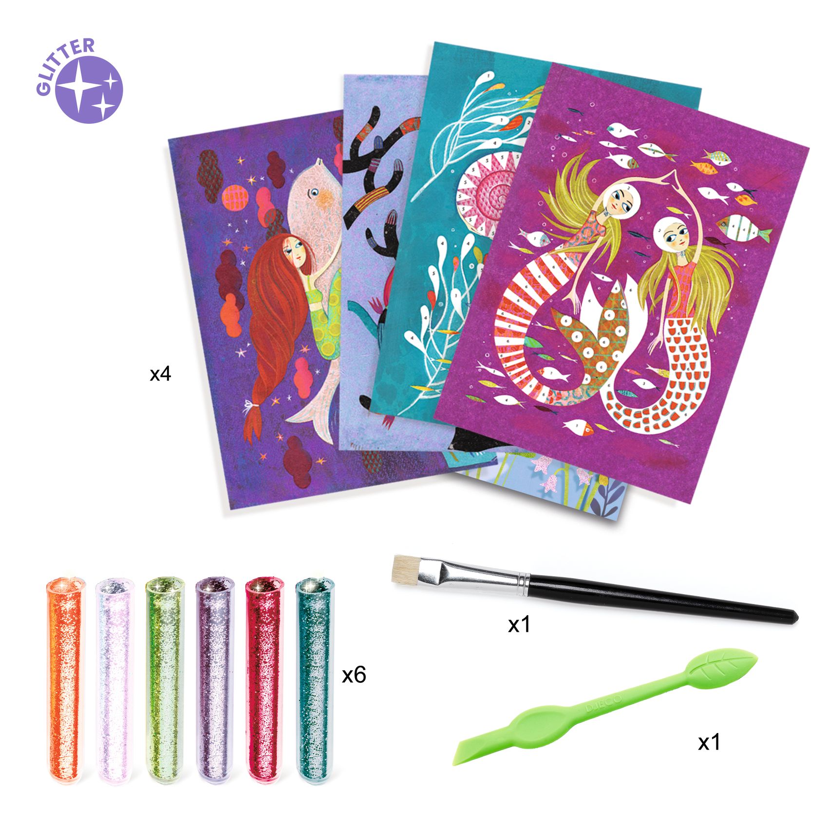 Csillámkép készítés - Sellők - Mermaids - 2