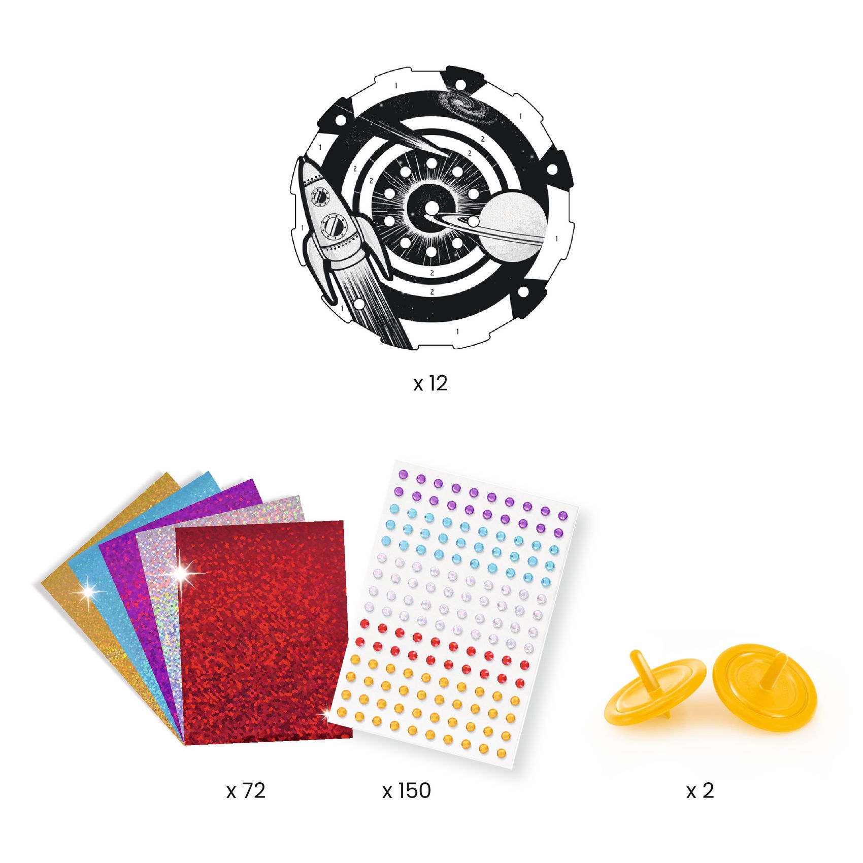 Csináld magad! - Színkeverő pörgettyű világűrben - Hypno cosmos - 3