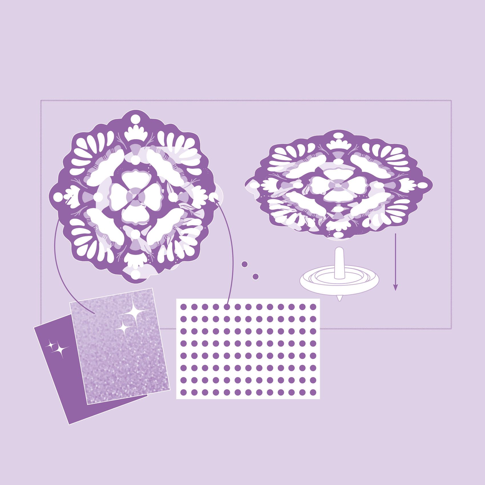 Csináld magad! - Színkeverő pörgettyű virágokkal - Flower Power - 4