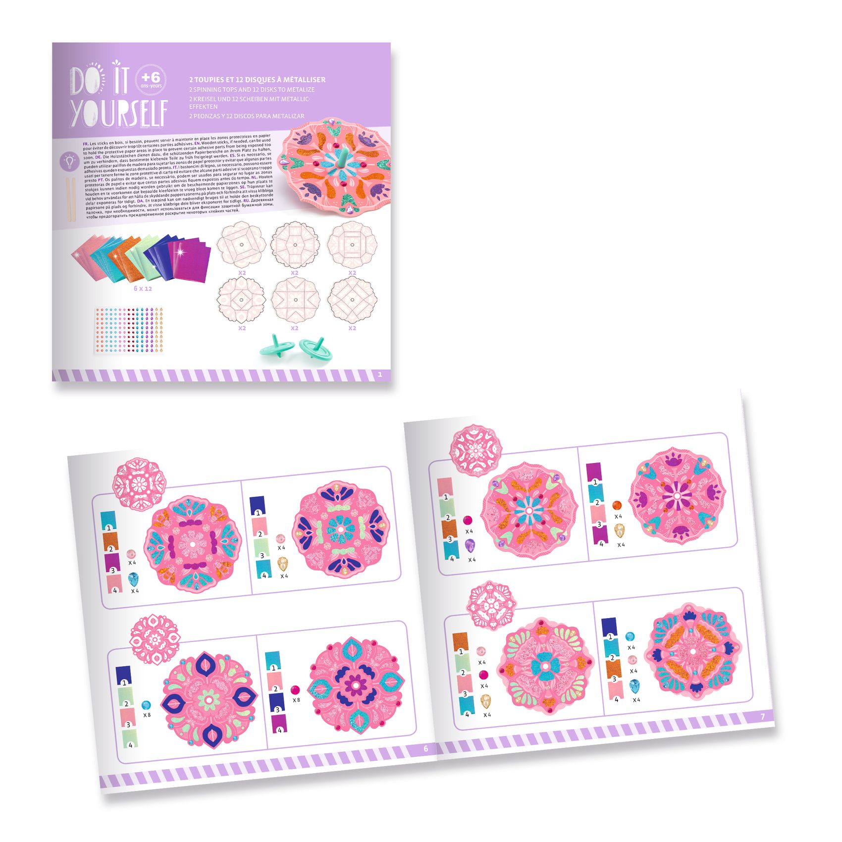 Csináld magad! - Színkeverő pörgettyű virágokkal - Flower Power - 5