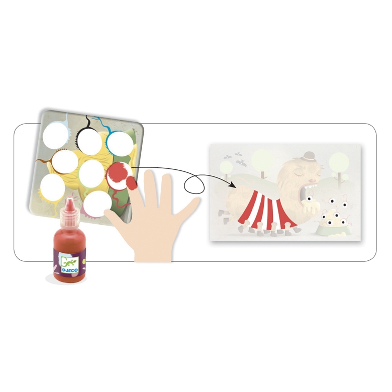 Ujjfestés - Kreált figurák - Decorate the creatures - 7