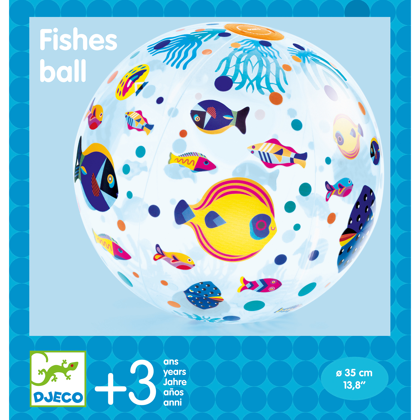 Felfújható labda, ∅ 35 cm - Halacskák - Fishes ball - 1