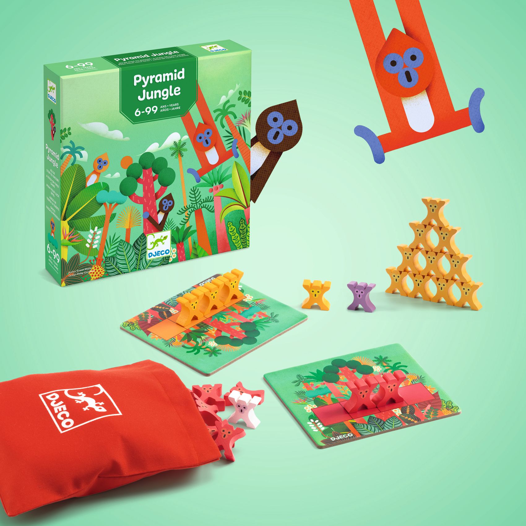 Társasjáték - Majompiramis - Pyramid Monkey - 3