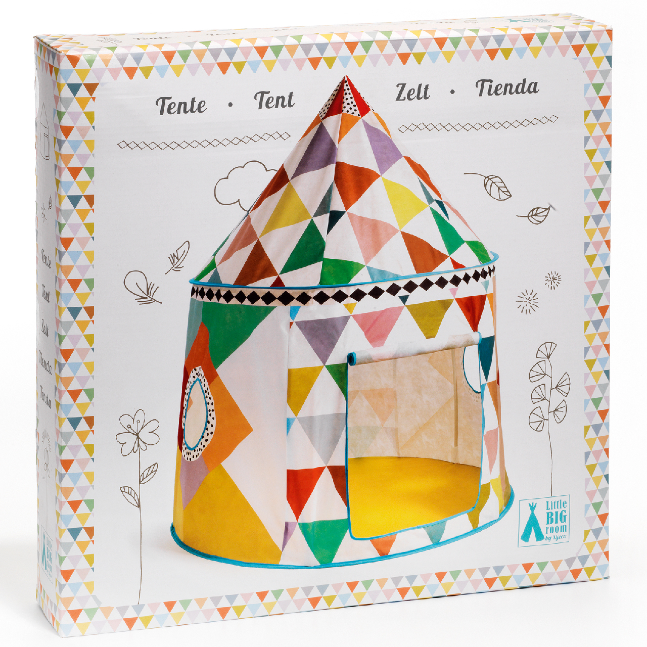 Djeco sátrak - Színes játszósátor - Multicolored tent  - 0