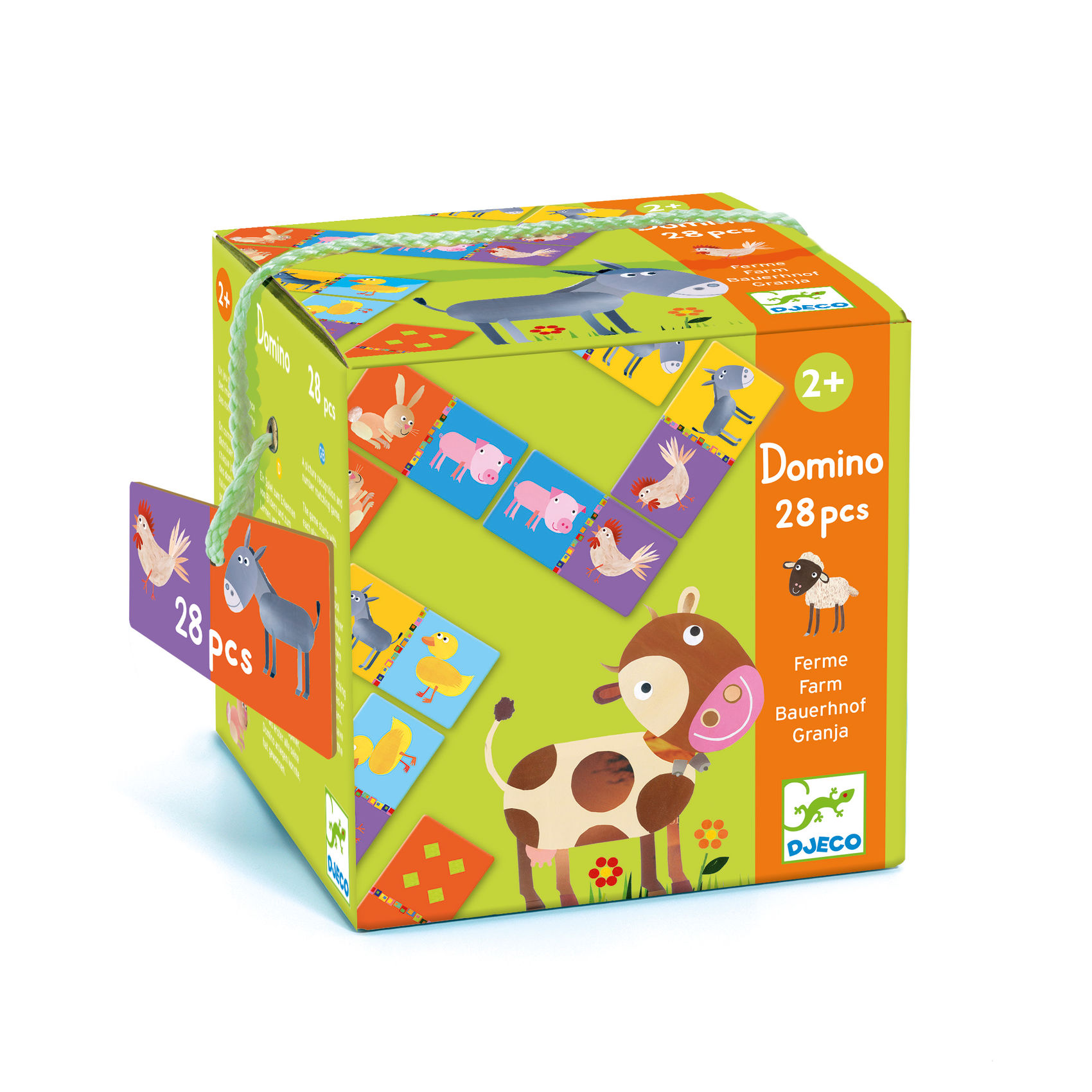 Domino játék - Tanya, 28 db-os - Farm - 0