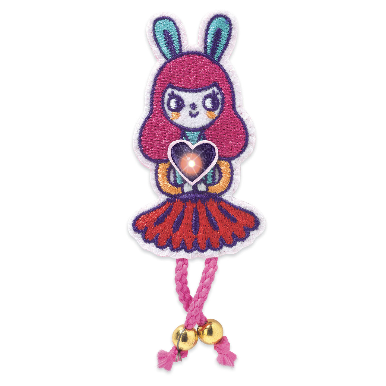 E-textil műhely - Nyuszilány kitűző - Brooch - Bunny girl - 2