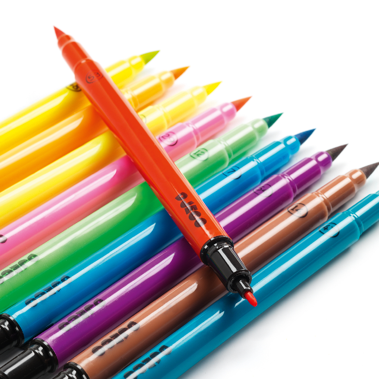 Ecsetfilc készlet - 10 ragyogó szín - Pop colors - 2