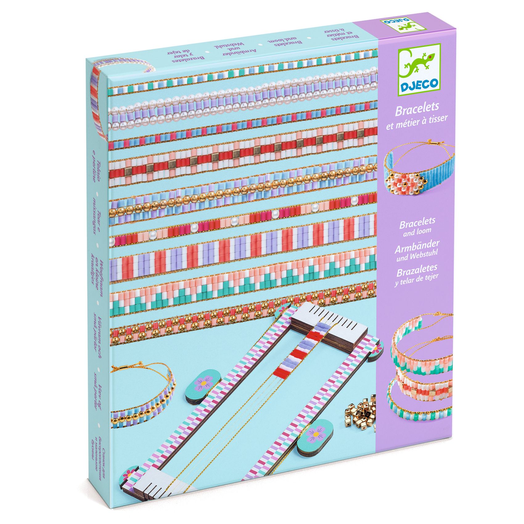 Ékszerkészítő készlet - Karkötők szövése különböző gyöngyökből - Large beads - 0