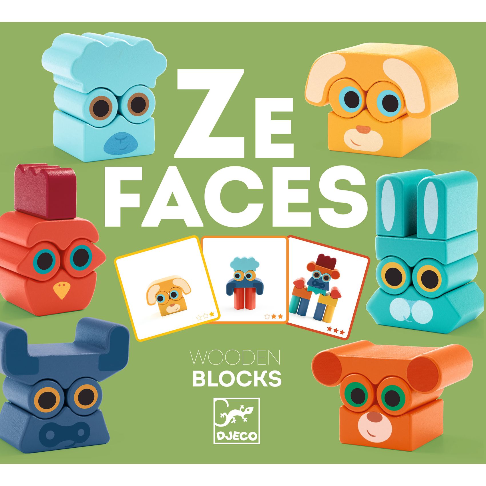 Építőjáték - Arc-balansz - Ze Faces - 8
