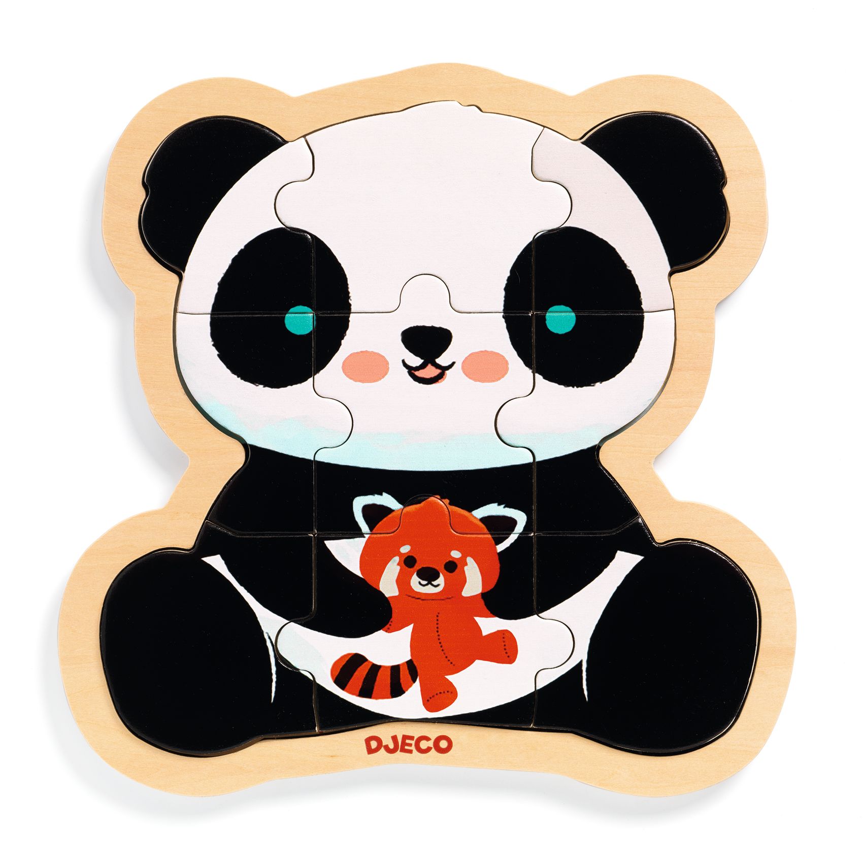 Fa puzzle - Panda, 9 db-os - Puzzlo Panda - 2