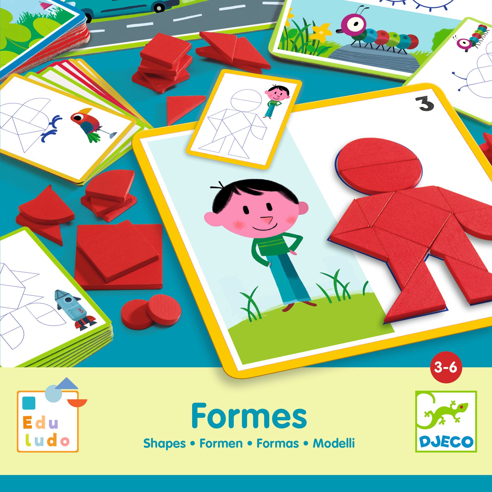 Fejlesztő játék - Alakzatok és formák - Eduludo Shapes - 4