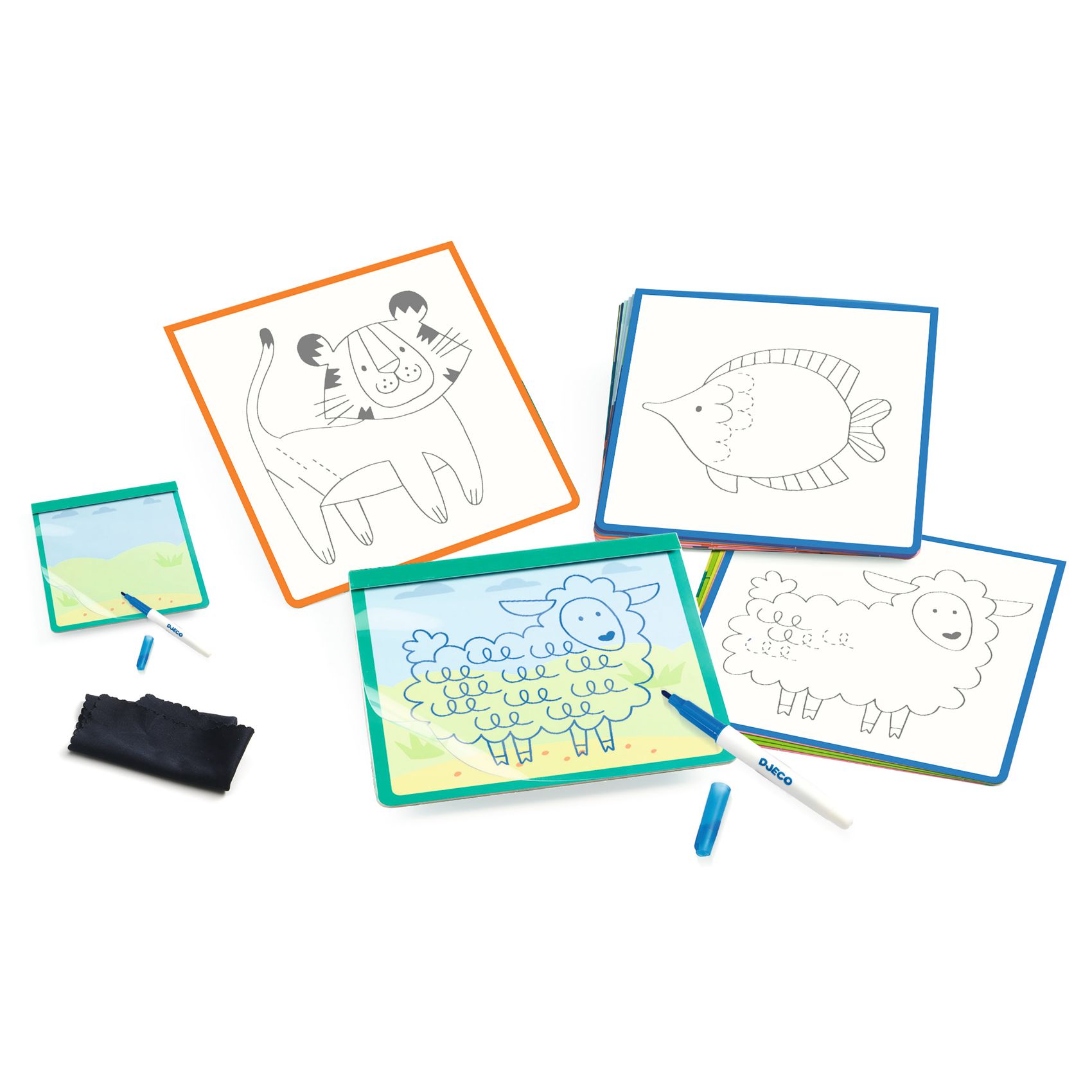 Fejlesztő játék - Állatmintás vonalvezető - Eduludo Animographe - 1