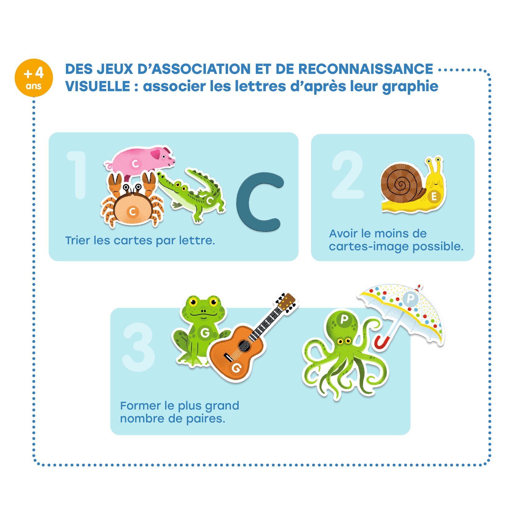 Fejlesztő játék - Csak Francia nyelvre - Grand coffret Lettres - 2