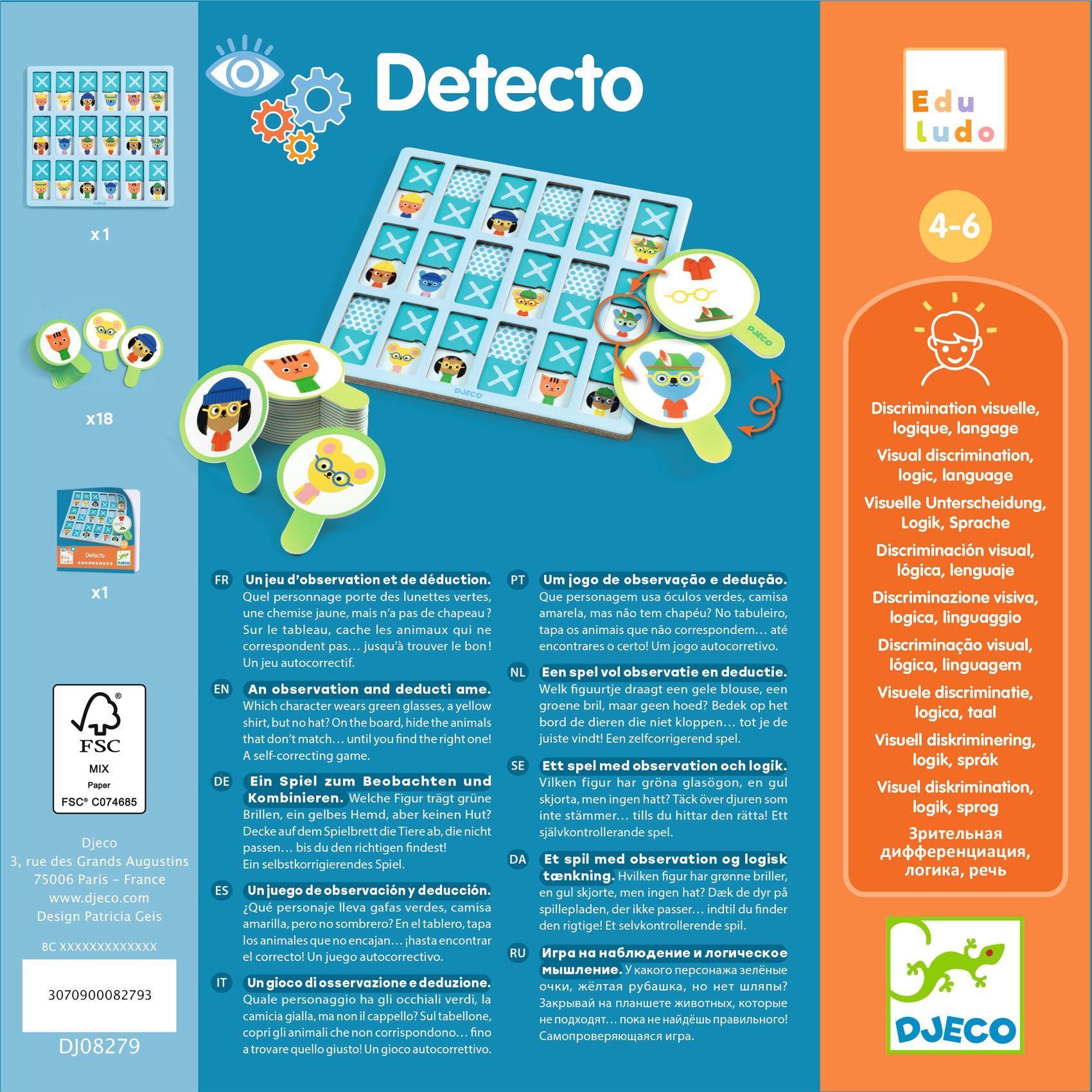 Fejlesztő játék - Nyomkövető - Detecto - 3