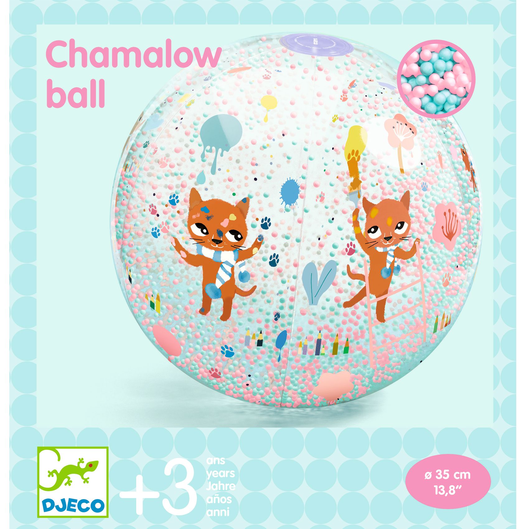 Felfújható labda, Ø 35 cm - Cicatappancs - Ballon gonflable Chamalow - 3