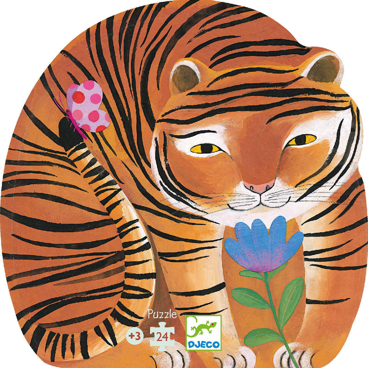 Formadobozos puzzle - A tigris sétája - The tiger's walk - 1