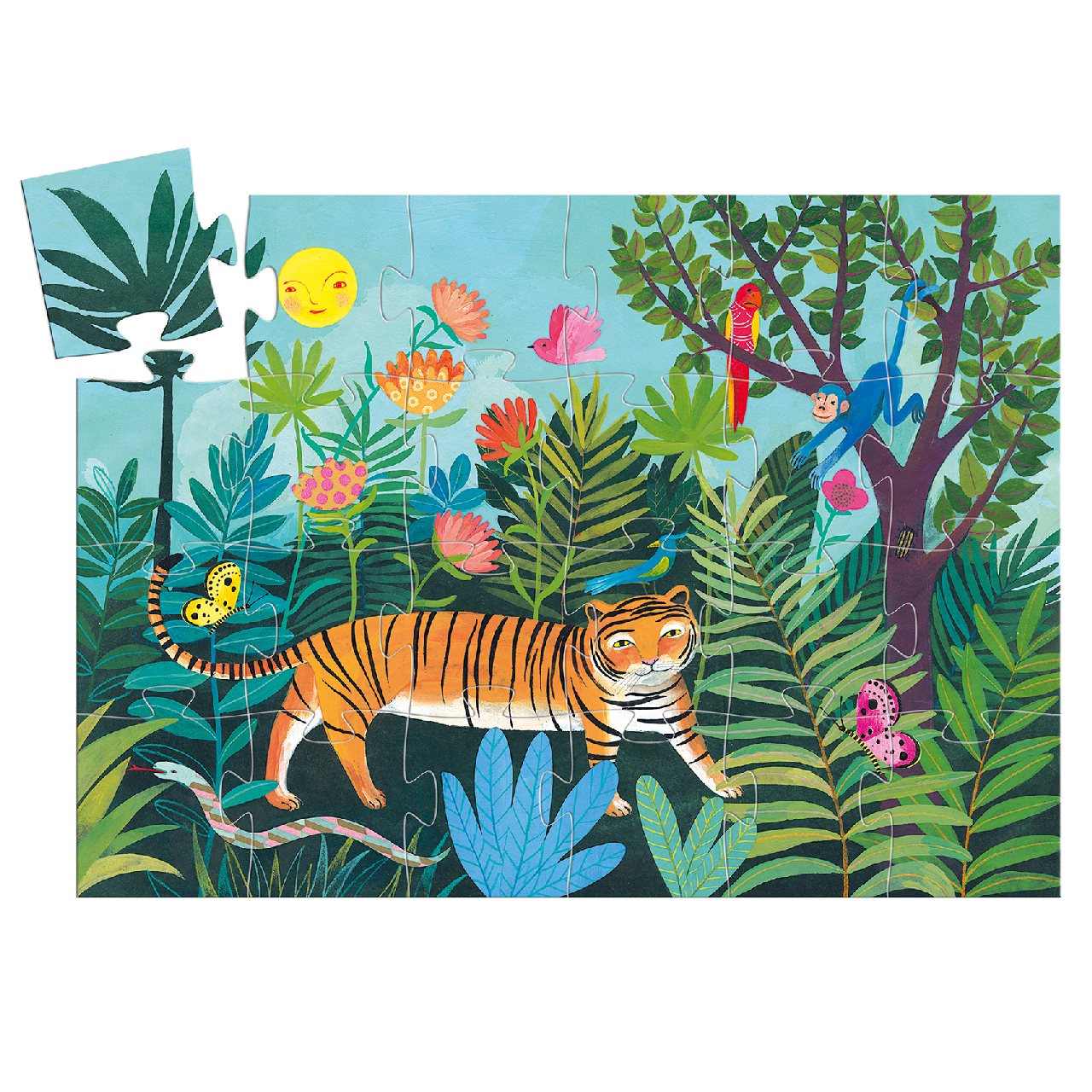Formadobozos puzzle - A tigris sétája - The tiger's walk - 2