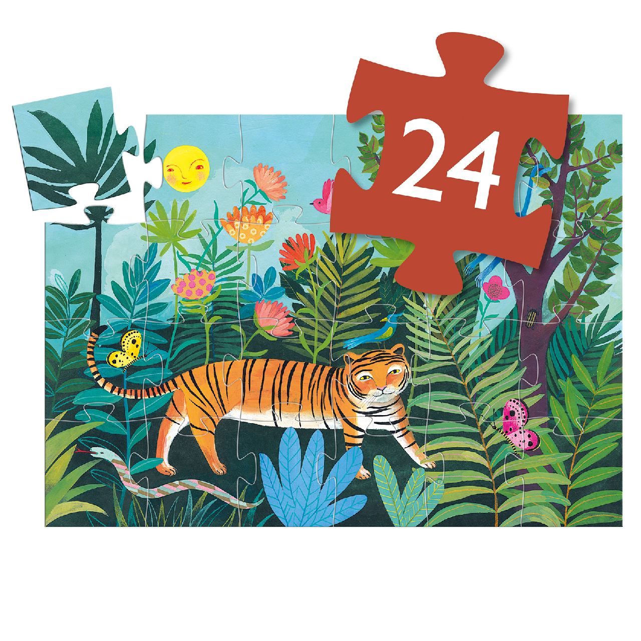 Formadobozos puzzle - A tigris sétája - The tiger's walk - 3