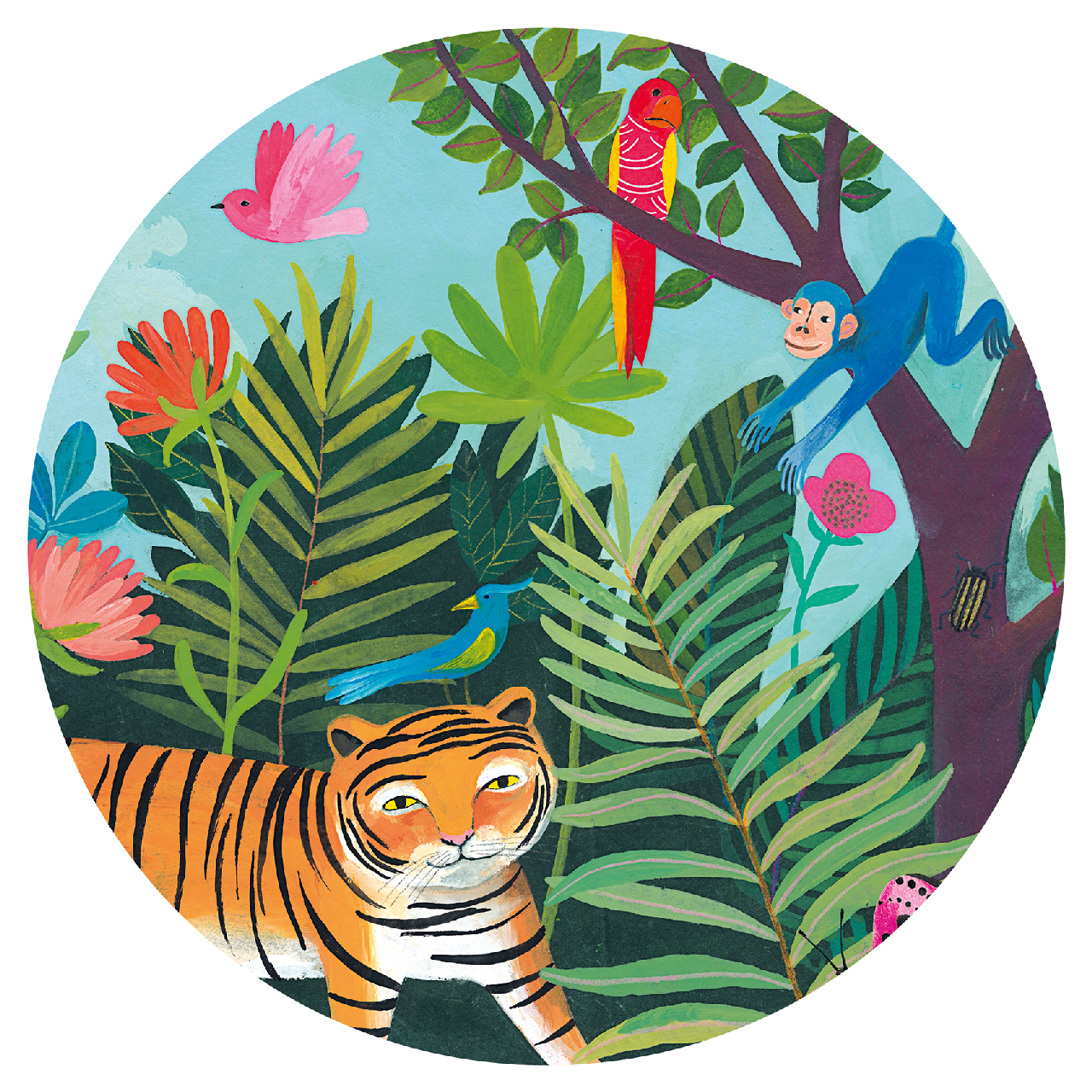 Formadobozos puzzle - A tigris sétája - The tiger's walk - 4