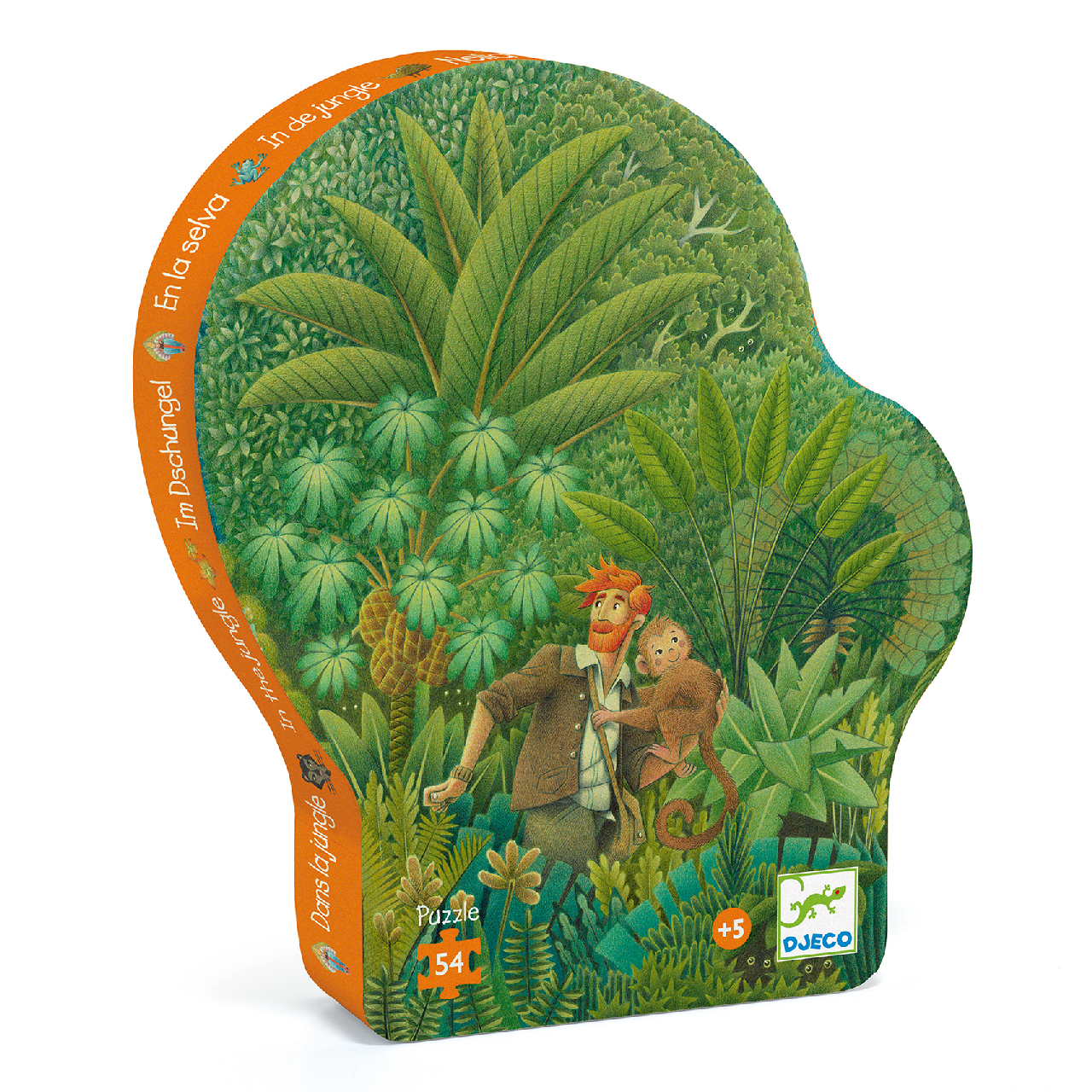 Formadobozos puzzle - Dzsungel puzzle, 54 db-os - In the Jungle - 0