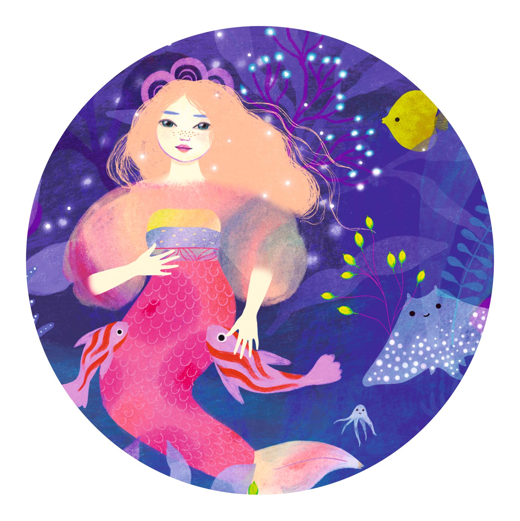 Formadobozos puzzle - Ella a sellő, 36 db-os - Ella, the mermaid - 2
