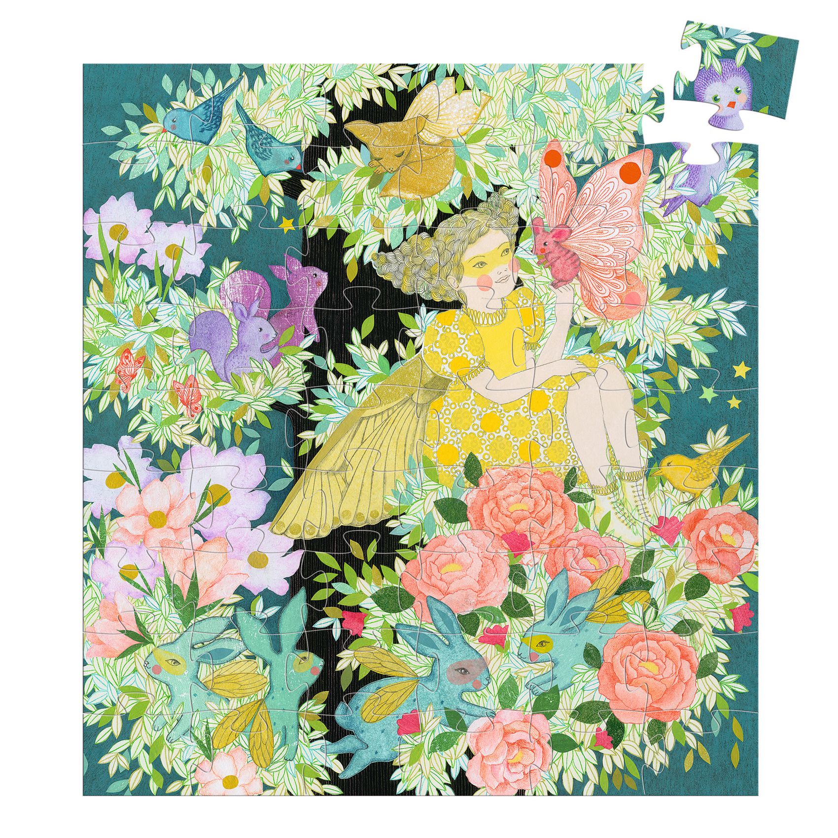 Formadobozos puzzle - Flóra álomfája, 54 db-os - Flora's Tree - 3