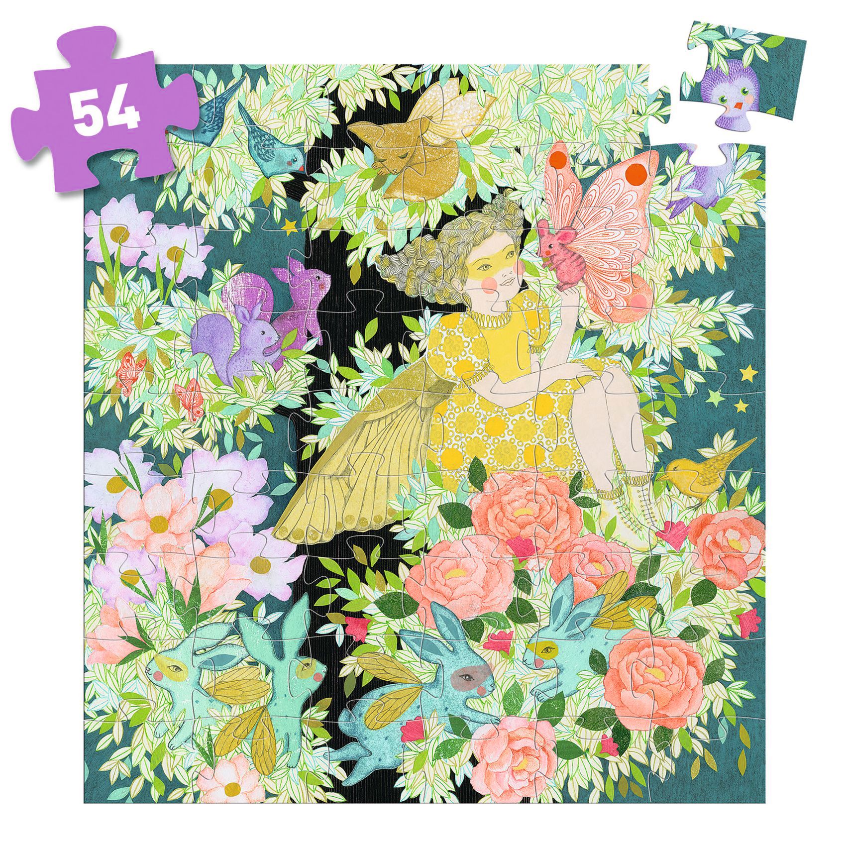 Formadobozos puzzle - Flóra álomfája, 54 db-os - Flora's Tree - 2