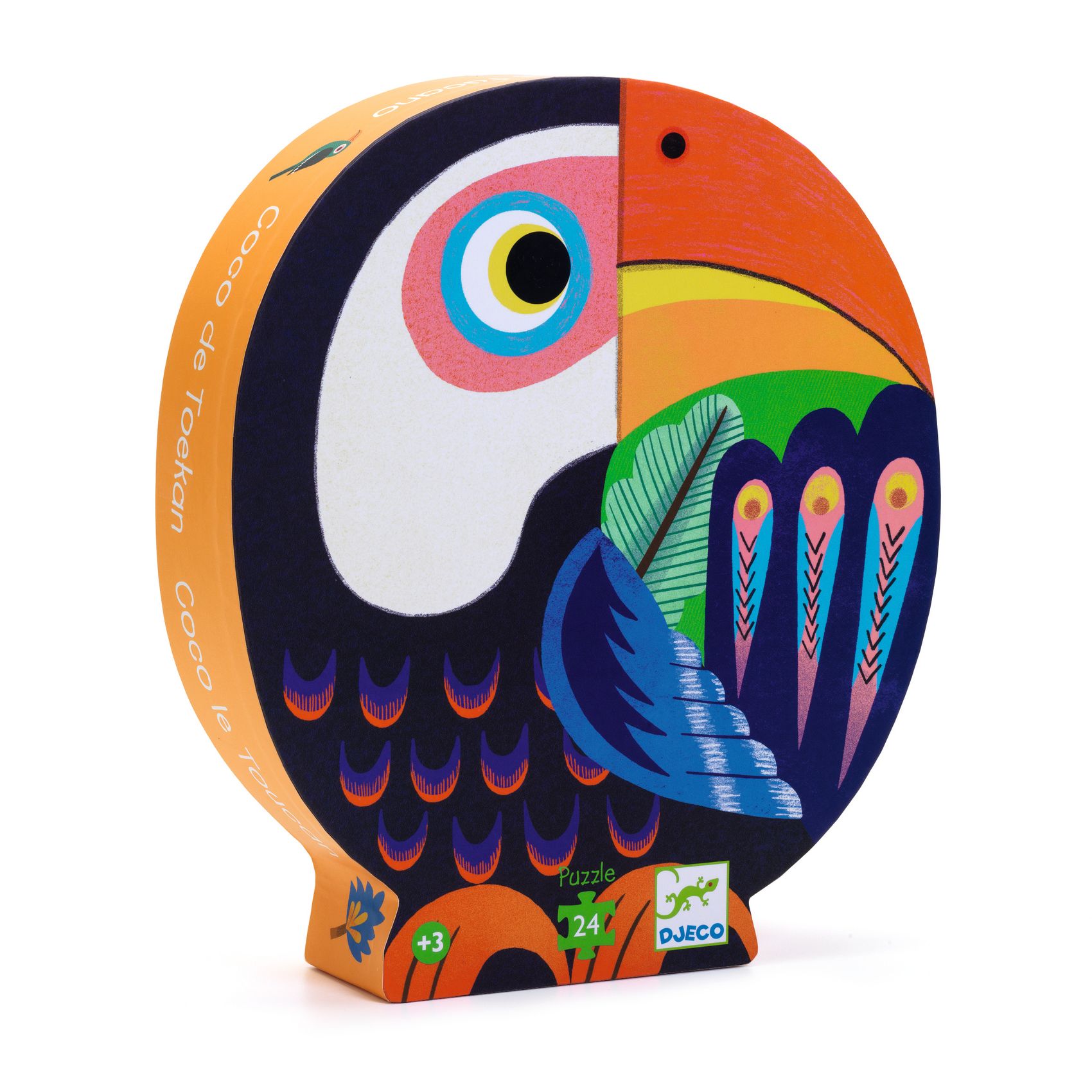 Formadobozos puzzle - Koki Tukán, 24 db-os - Coco the Toucan - 0