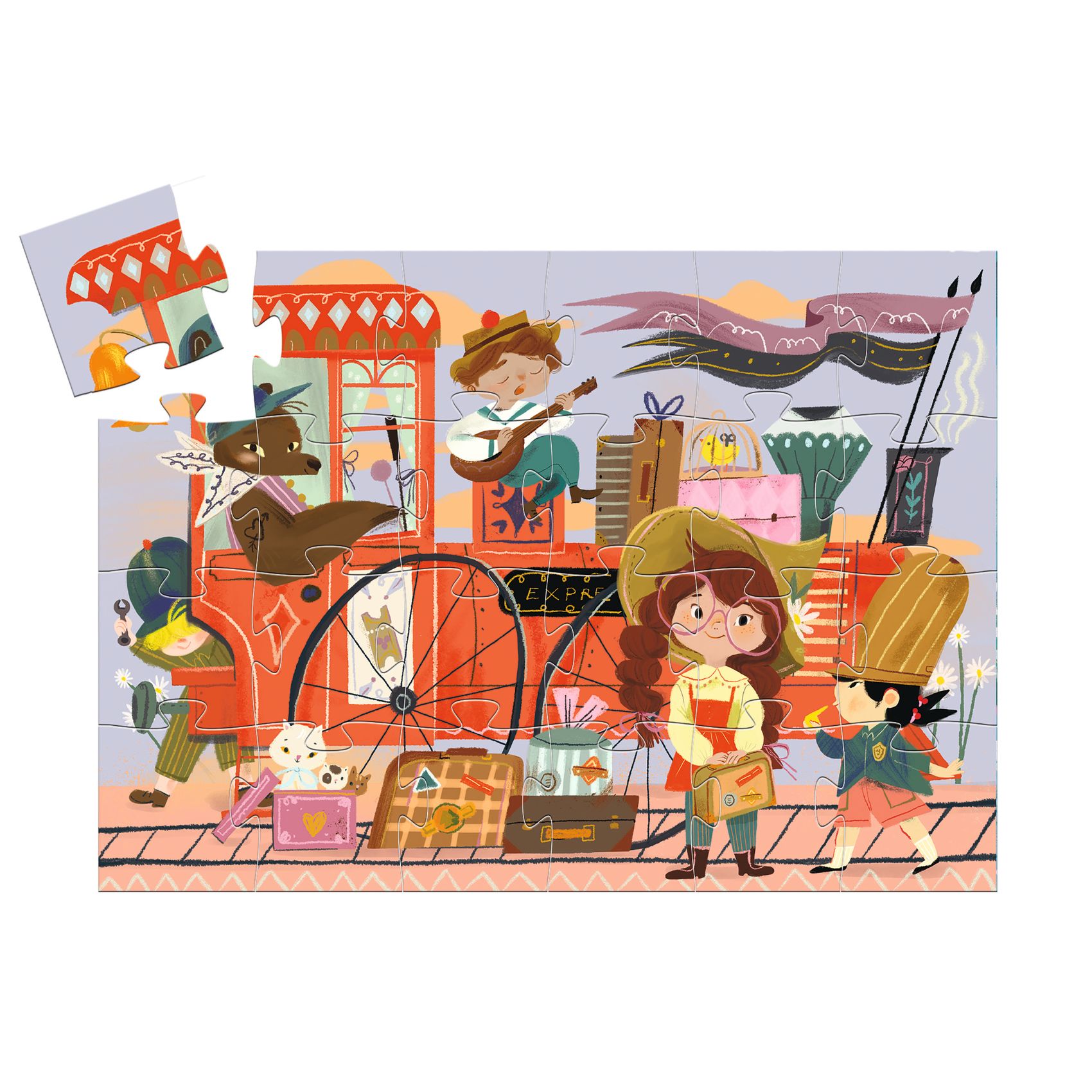Formadobozos puzzle - Mia utazása, 36 db-os - Mia's Journey - 3