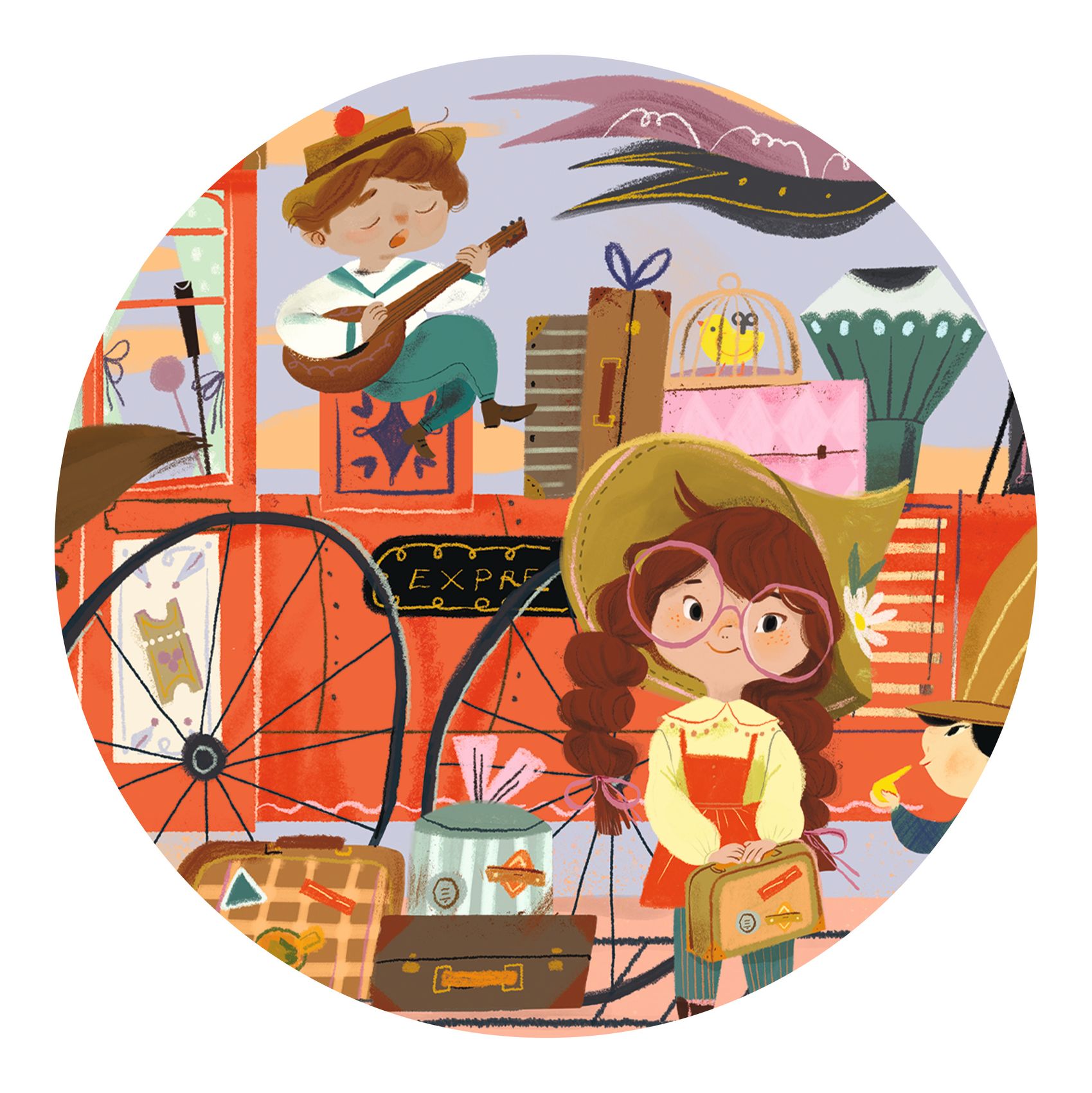 Formadobozos puzzle - Mia utazása, 36 db-os - Mia's Journey - 2