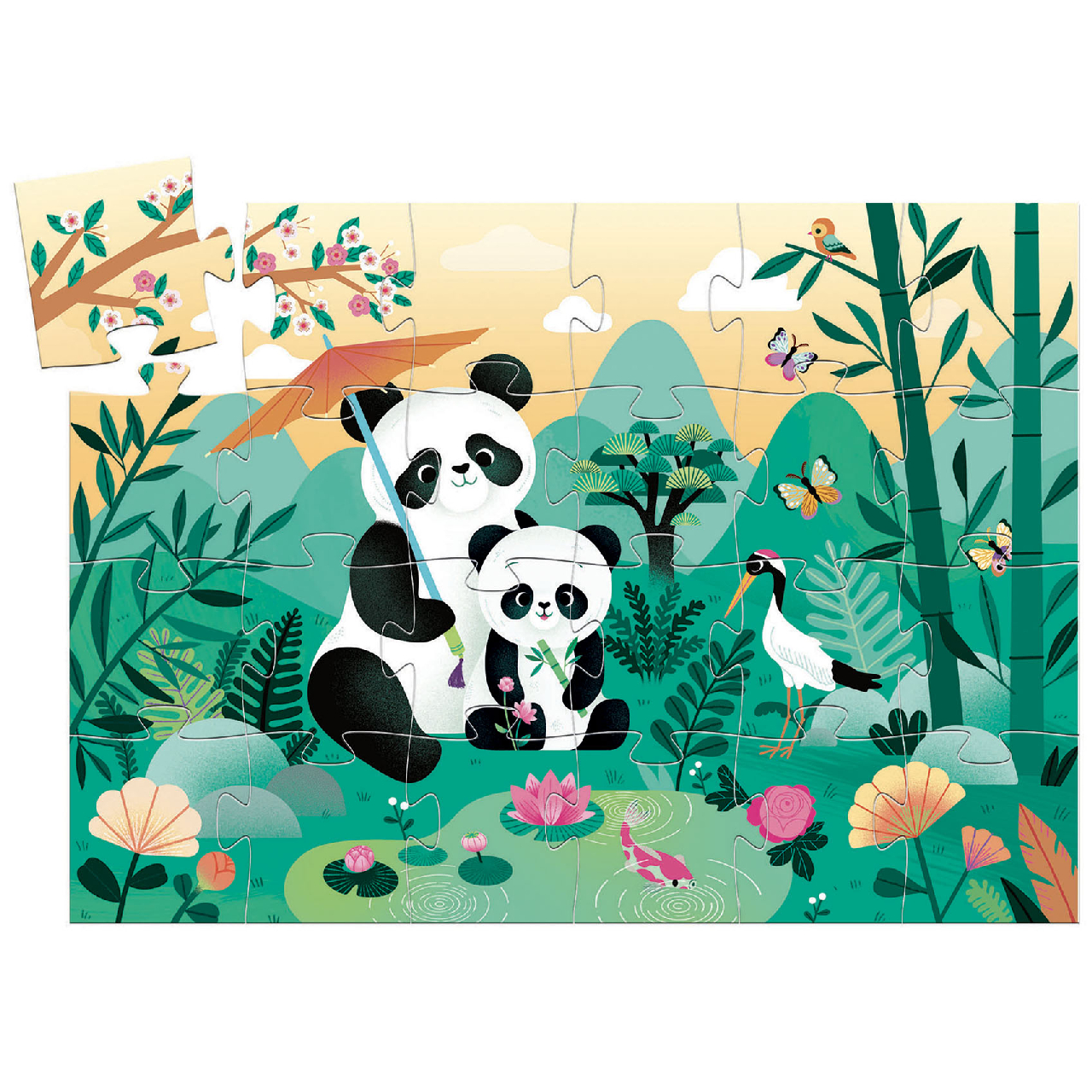 Formadobozos puzzle - Pici Panda Cuki, 24 db-os - Leo the panda - 1