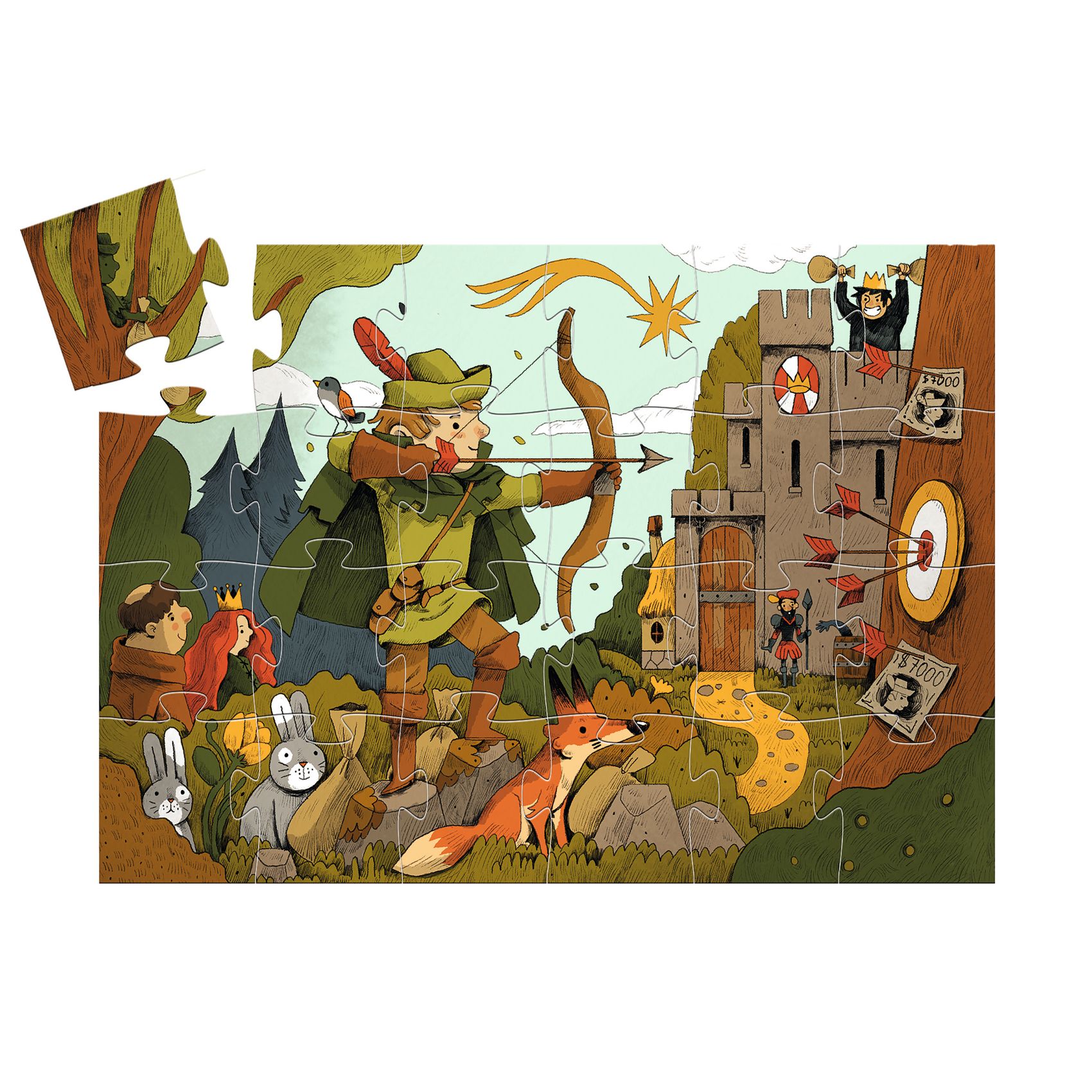 Formadobozos puzzle - Robin Hood, 36 db-os - Robin Hood - 3