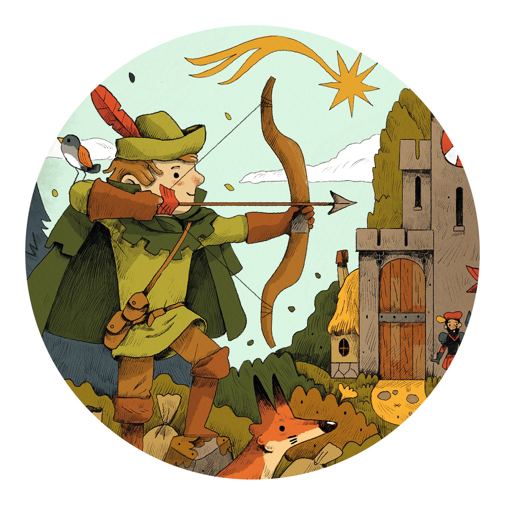 Formadobozos puzzle - Robin Hood, 36 db-os - Robin Hood - 2