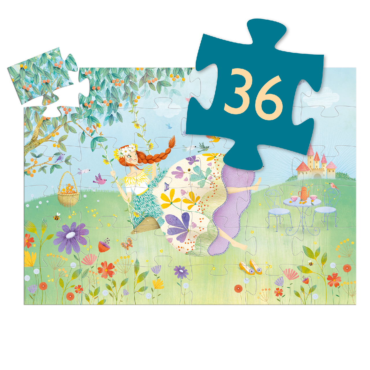 Formadobozos puzzle - Tavasz hercegnő, 36 db-os - The princess of spring - 3