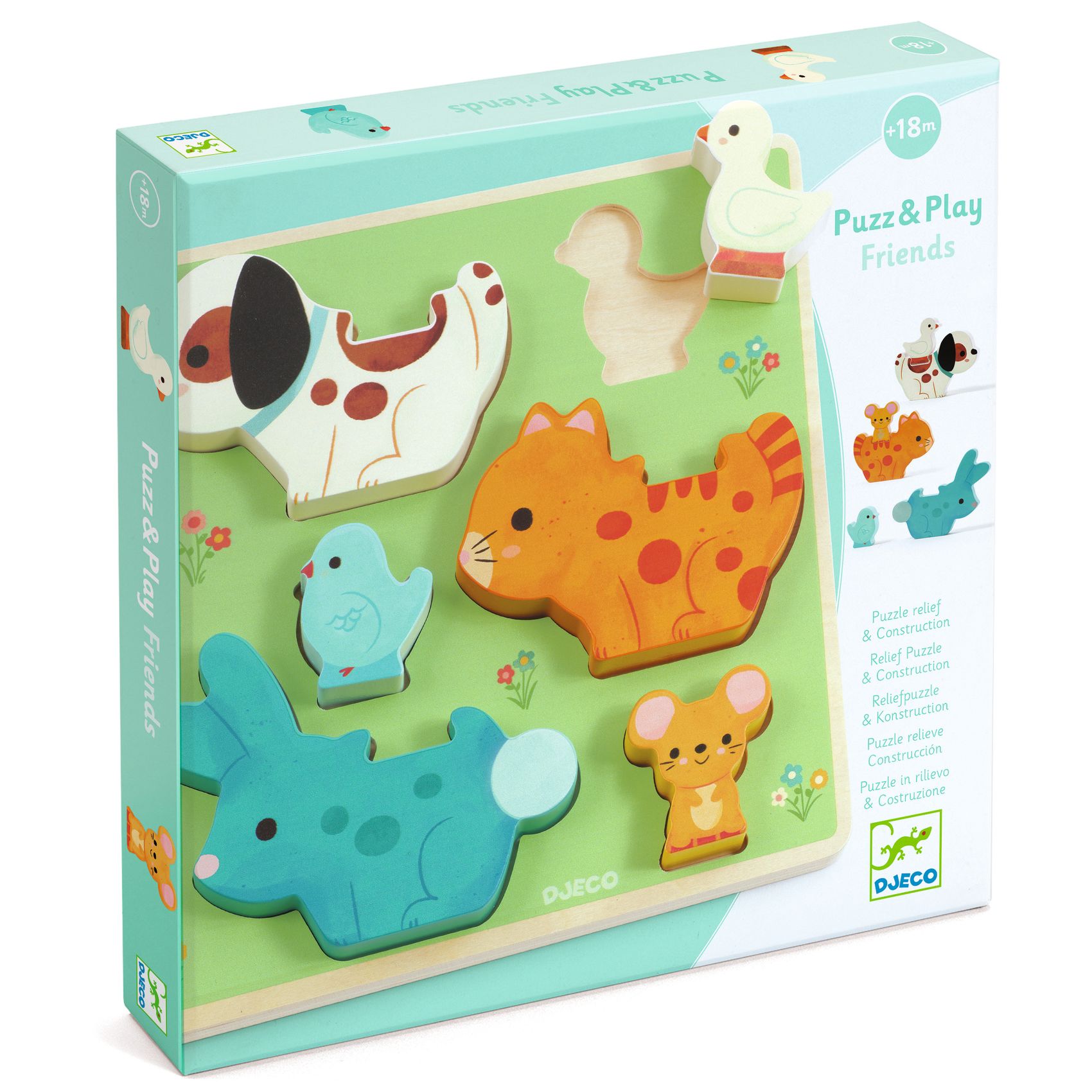 Formaillesztő és toronyépítő - Játékos barátok - Puzz & Play Friends - 0