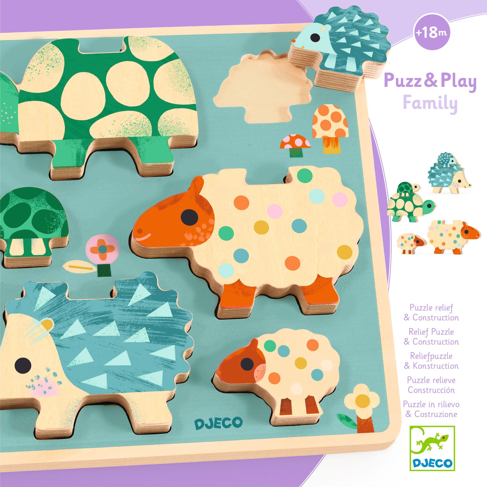 Formaillesztő és toronyépítő - Játékos családok - Puzz & Play Family - 7