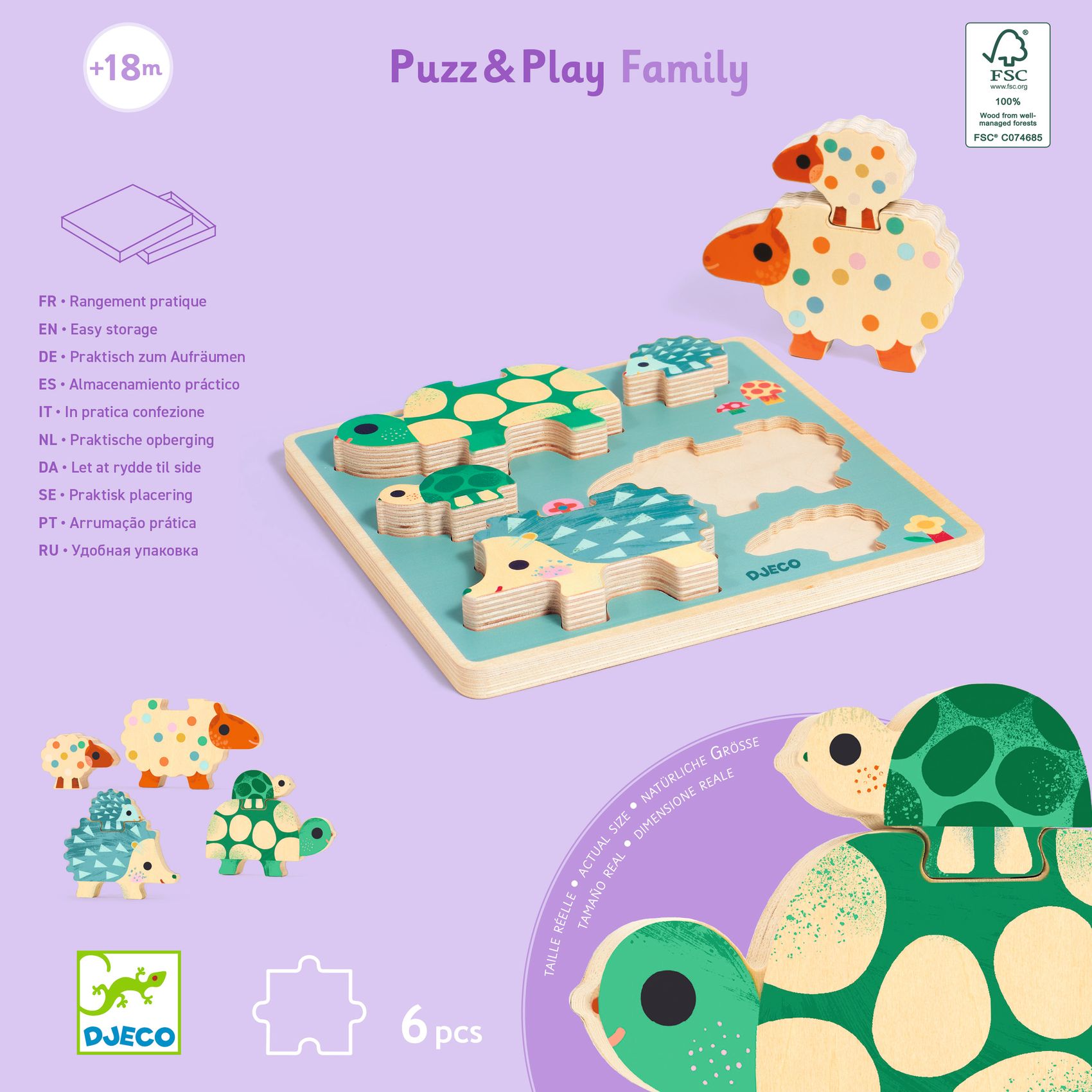 Formaillesztő és toronyépítő - Játékos családok - Puzz & Play Family - 8