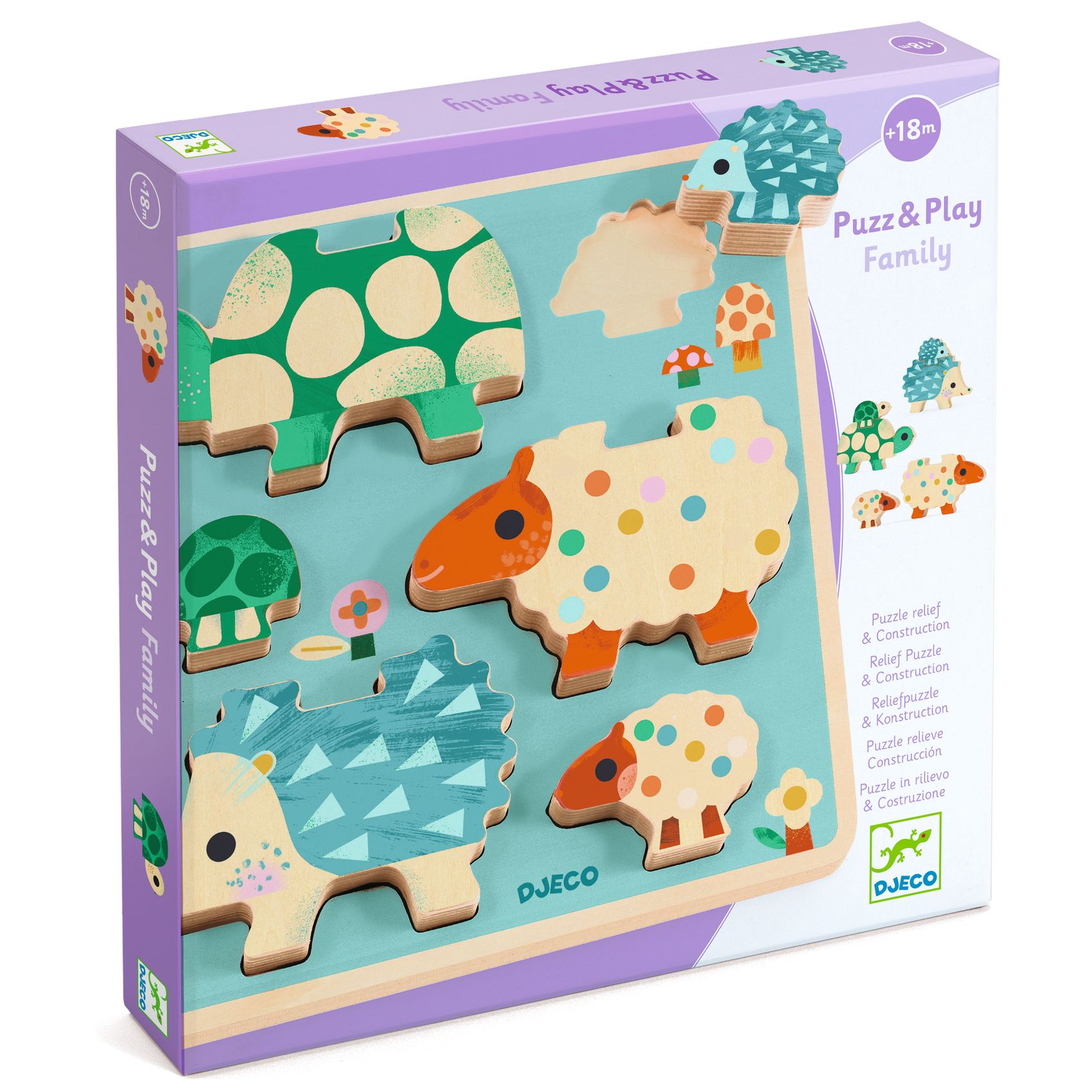 Formaillesztő és toronyépítő - Játékos családok - Puzz & Play Family - 0
